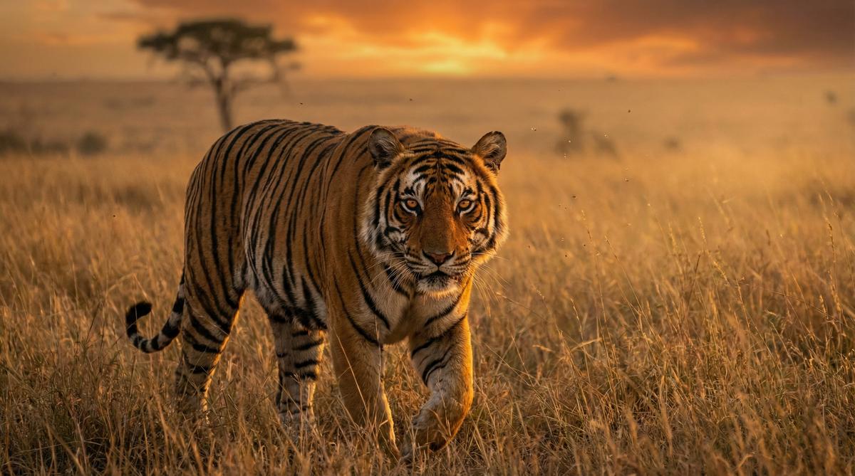 黄色仓库老虎视频 - 草原之王